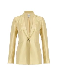 Anne Klein Womens Iridescent One Button Blazer