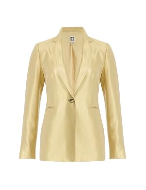 Anne Klein Womens Iridescent One Button Blazer