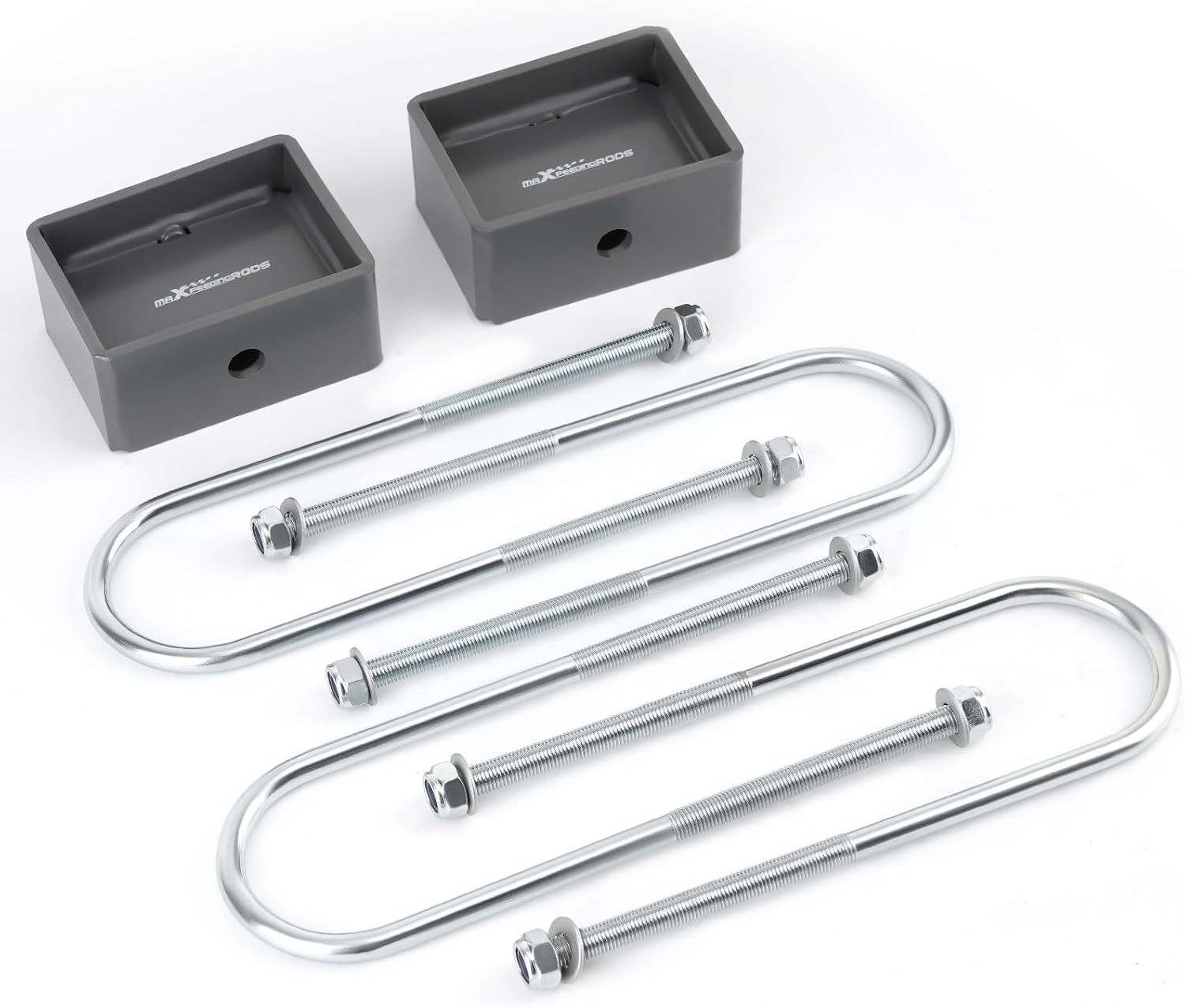 maXpeedingrods 4” Rear Lowering Block for Chevy S10/GMC Sonoma/S15 1982-2004, Leaf Spring Drop Block Kit