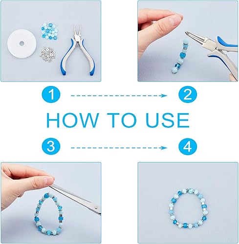 Miniatura 3 de UNICRAFTALE Alrededor de 100 cuentas espaciadoras redondas planas de acero inoxidable de 0.069 pulgadas (0.157 in), cuentas sueltas de agujero de