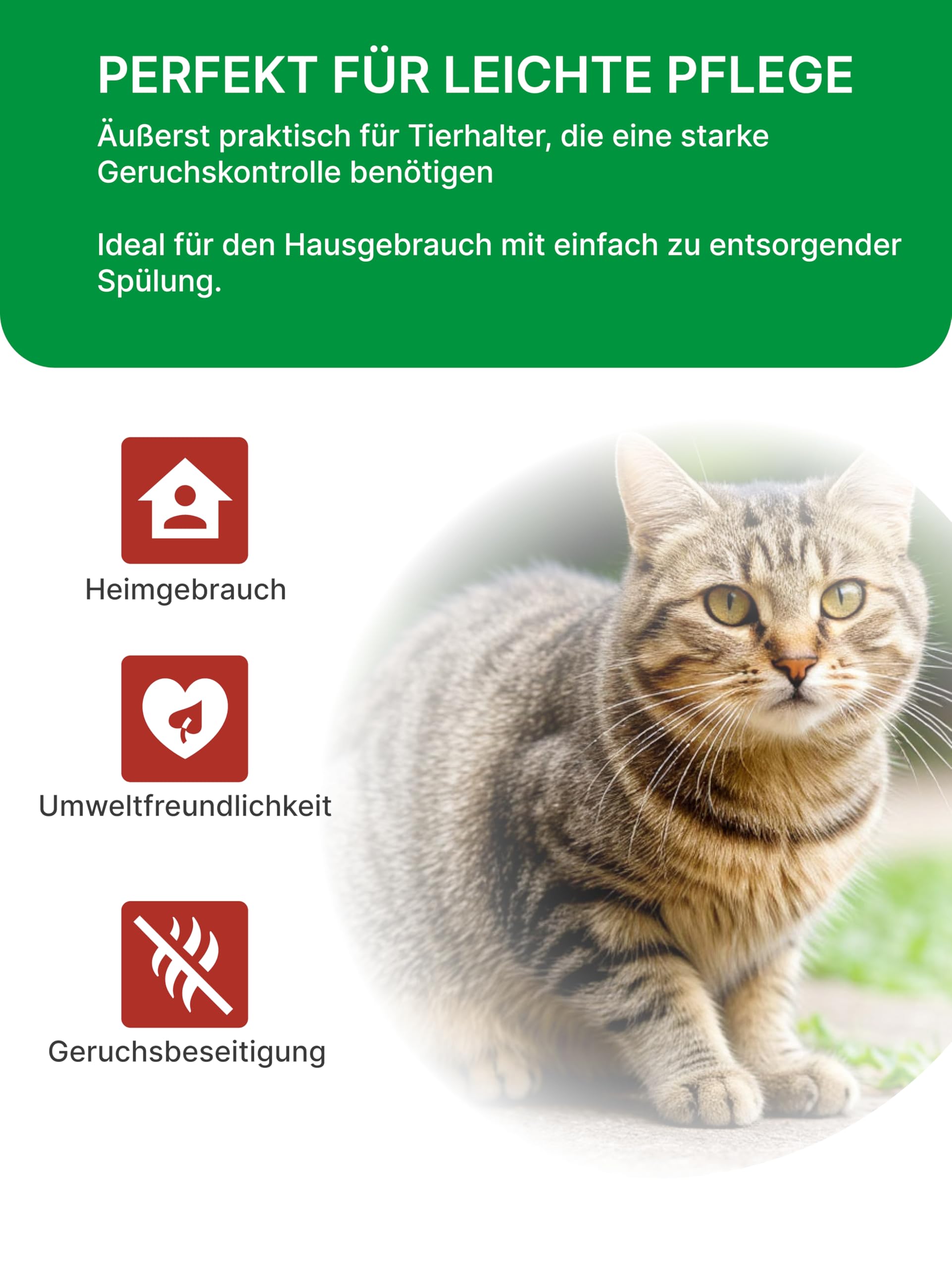 Klumpstreu | 100% Pflanzliche Katzenstreu Staubfrei | Katzenstreu Pellets mit Maximaler Saugfähigkeit | Holzstreu Zypresse (Bergwaldduft) | (4x7L)