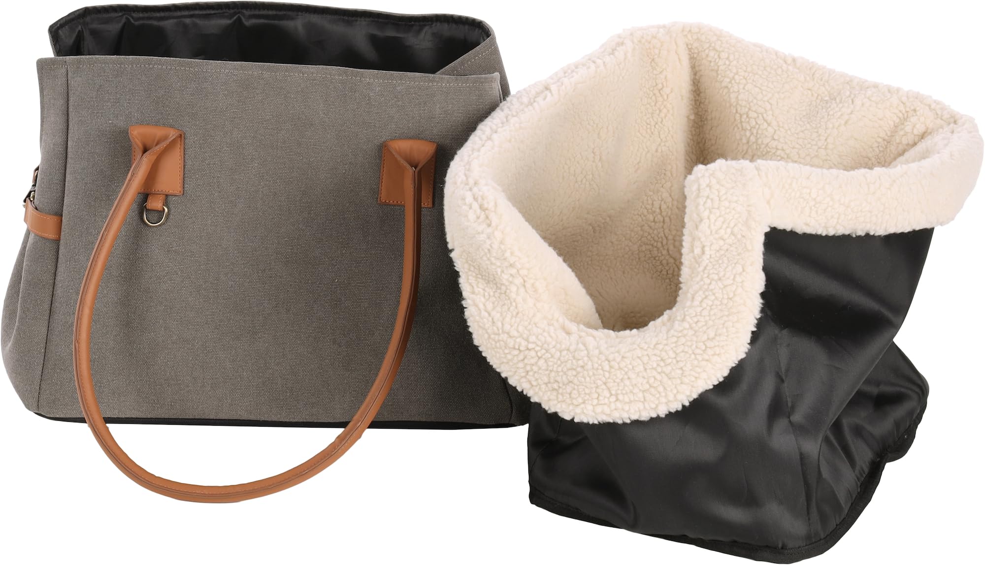 Transportín Gato – Perro – Kuzco – Bolsa en poliéster Lavable con Base Desmontable y pies Protectores
