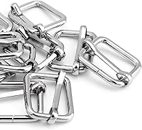 Vista 22 de CooBigo Paquete de 25 hebillas deslizantes ajustables de metal de 1 pulgada, ajustador rectangular Tri-Glide, deslizador de correa de tirantes