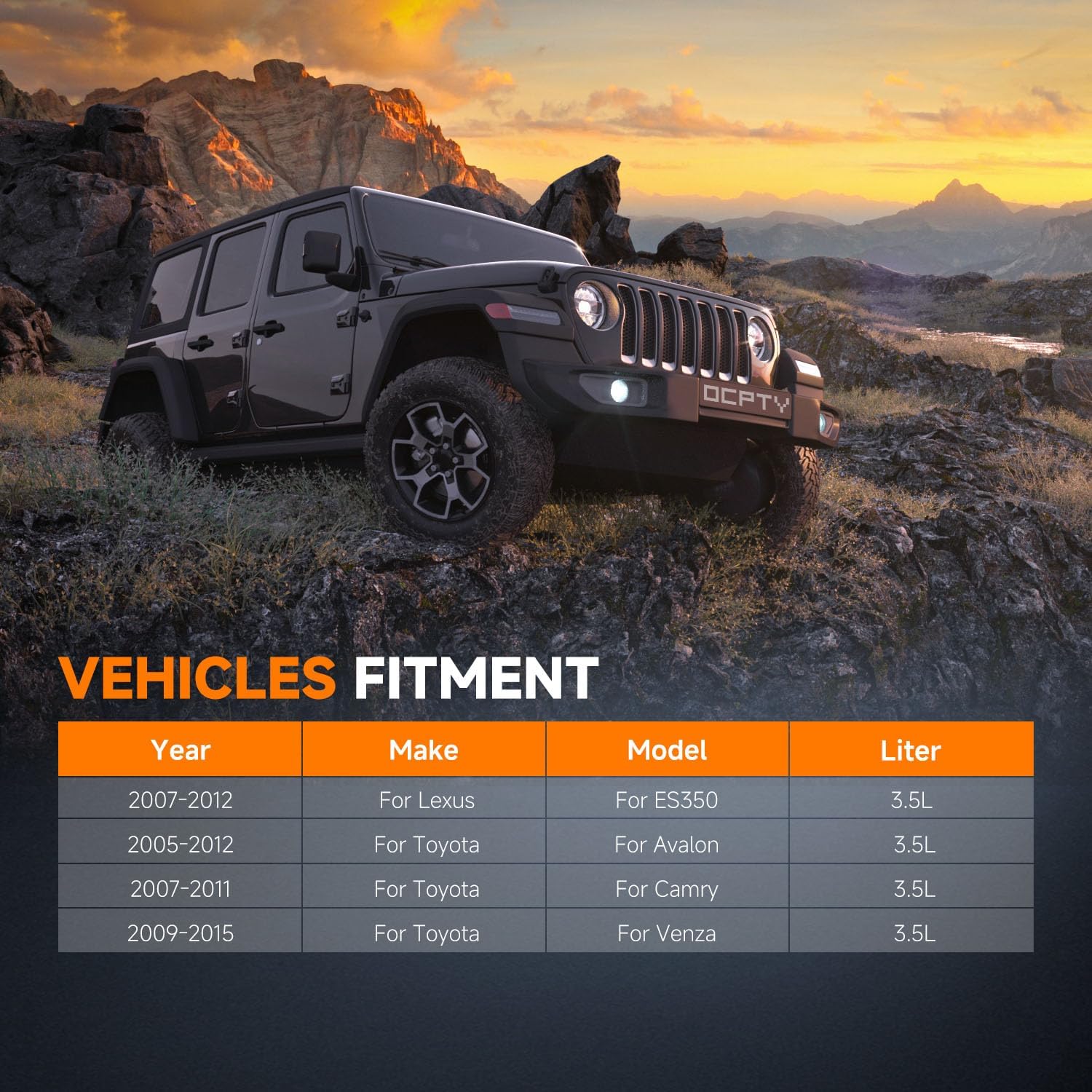 OCPTY Aluminum 13035 Radiator Replacement with 2007-2012 for Lexus for ES350 3.5L 2005-2012 for Toyota for Avalon 3.5L 2007-2011 for Toyota for Camry 3.5L 2009-2015 for Toyota for Venza 3.5L