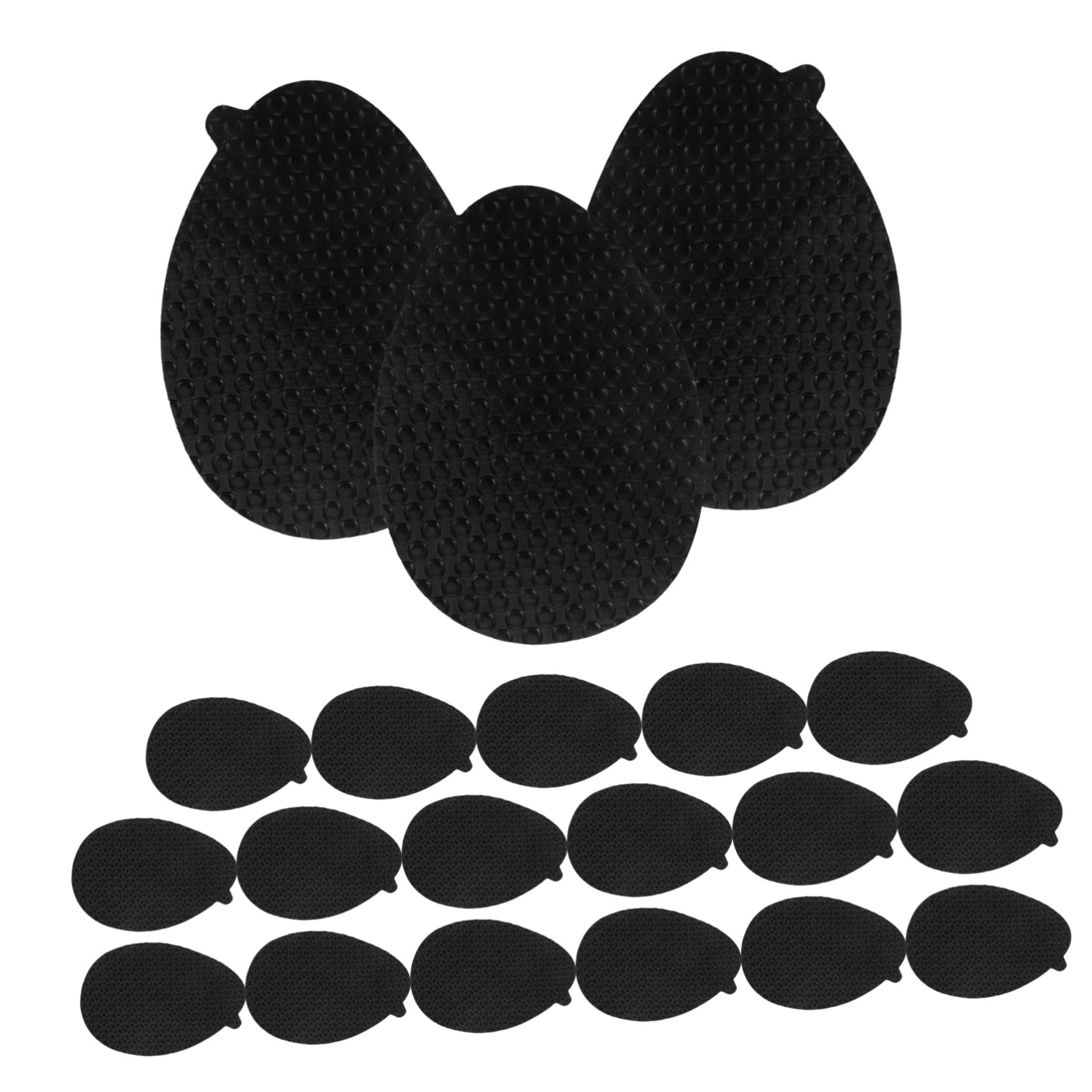 VALICLUD 5 Set Adesivi Suola Antiscivolo Cuscinetti Suola Alto Tacchi Protettori Tappi Pastiglie Talloni Per Scarpe Shoe Sole Protector Sole Protettore Resina Vinilica Nero 10 Paia*5