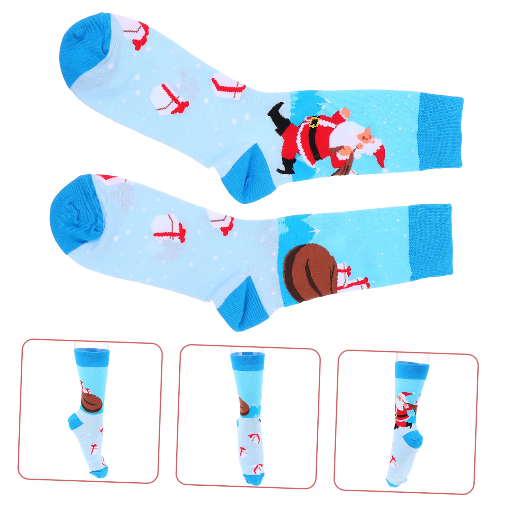 OUNONA 8paare Weihnachtliche Socken Mittelhohe Cartoon Design Socken Für Winter Als Für Und