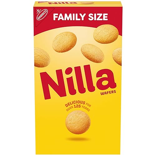NILLA Galletas de obleas, obleas de vainilla, tamaño familiar, 15 onzas