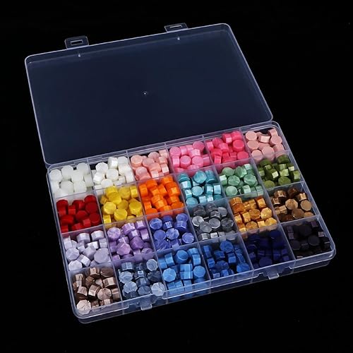 Miniatura 3 de Caja organizadora de plástico transparente con 24 rejillas, contenedor de almacenamiento con compartimento fijo para manualidades, cuentas, joyas,