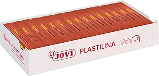 Jovi Caja de plastilina, 15 Pastillas 150 g, Color marrón (7109)