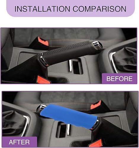 Miniatura 4 de Fogfar Paquete de 1 funda protectora para freno de mano para principiantes, funda de silicona para mango de automóvil, protector de mango de agarre