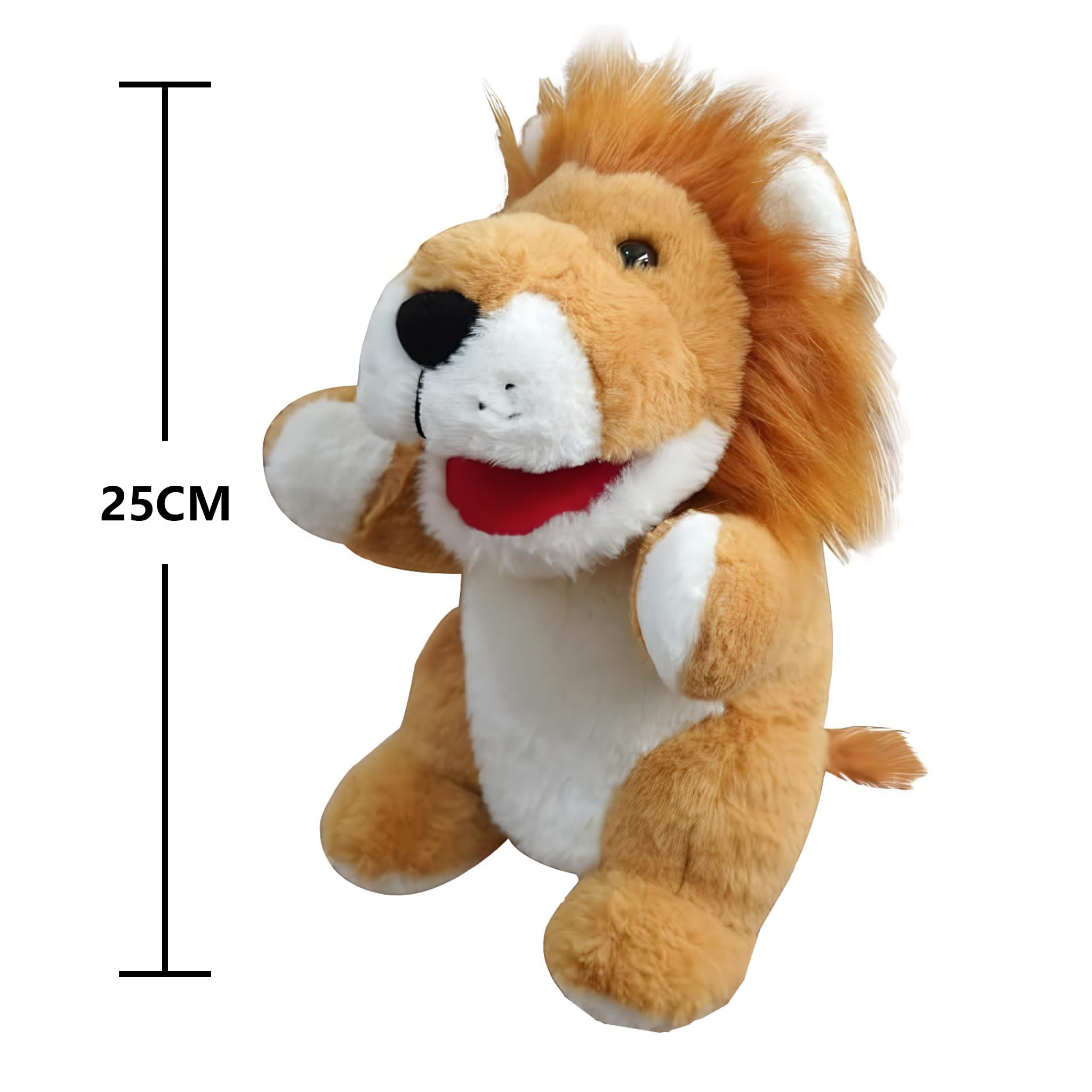 2026 Marionnettes à Main Mobiles à Bouche Ouverte pour Enfants, Loup, Lion, etc., parfaites pour raconter des Histoires, l'enseignement, l'école Maternelle, Les Cadeaux d'anniversaire - 4