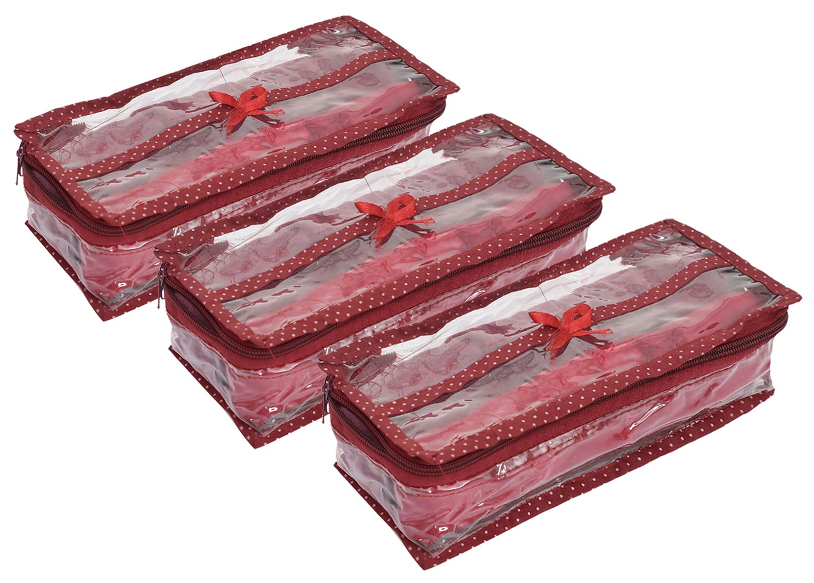 Heart Home Dot Printed Tranasparent PVC 1 Rod Bangles, Watches, Bracelet, Small Jewellery Organizer- Pack of 3 (Maroon),49HH0621 (B09PGD5RDM) Amazon Price History, Amazon Price Tracker