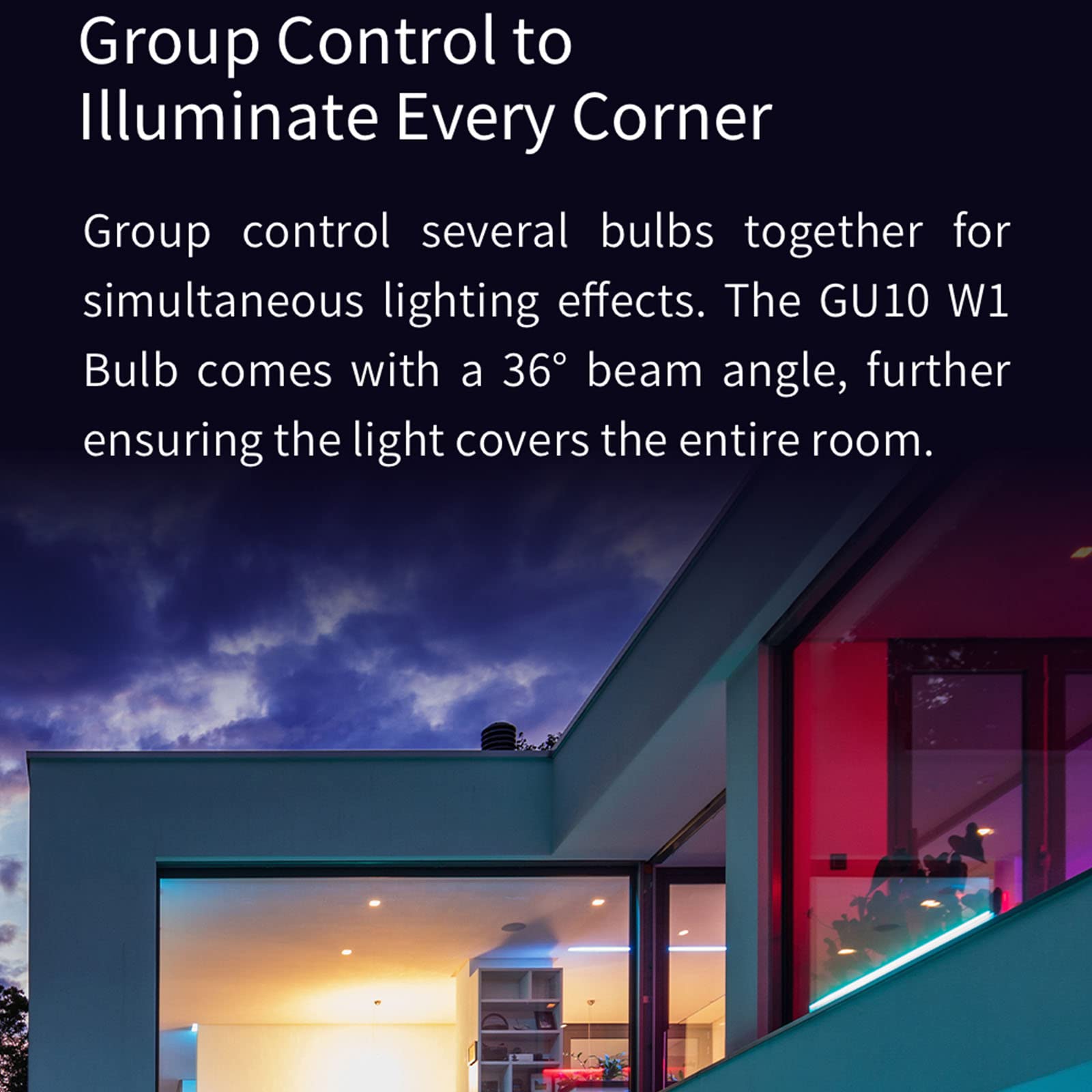 Bombillas LED Inteligentes,[4 Pack] Foco GU10 RGB Regulable/Lámpara Colorida 4.5W 2700-6500K 350 Lúmenes Funciona con El Asistente De Google Alexa,RGB