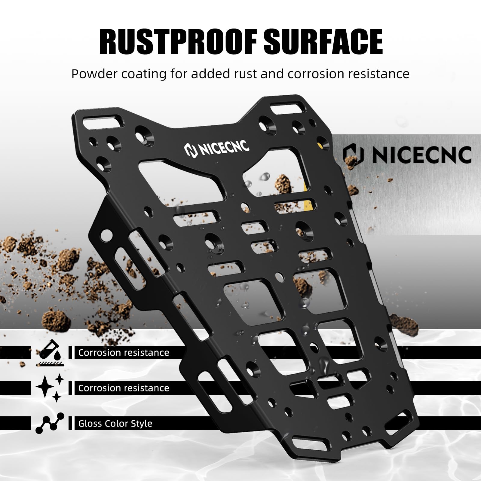 Amazon.com: NICECNC Motorcycle Rear Luggage Rack Kit Back Luggage