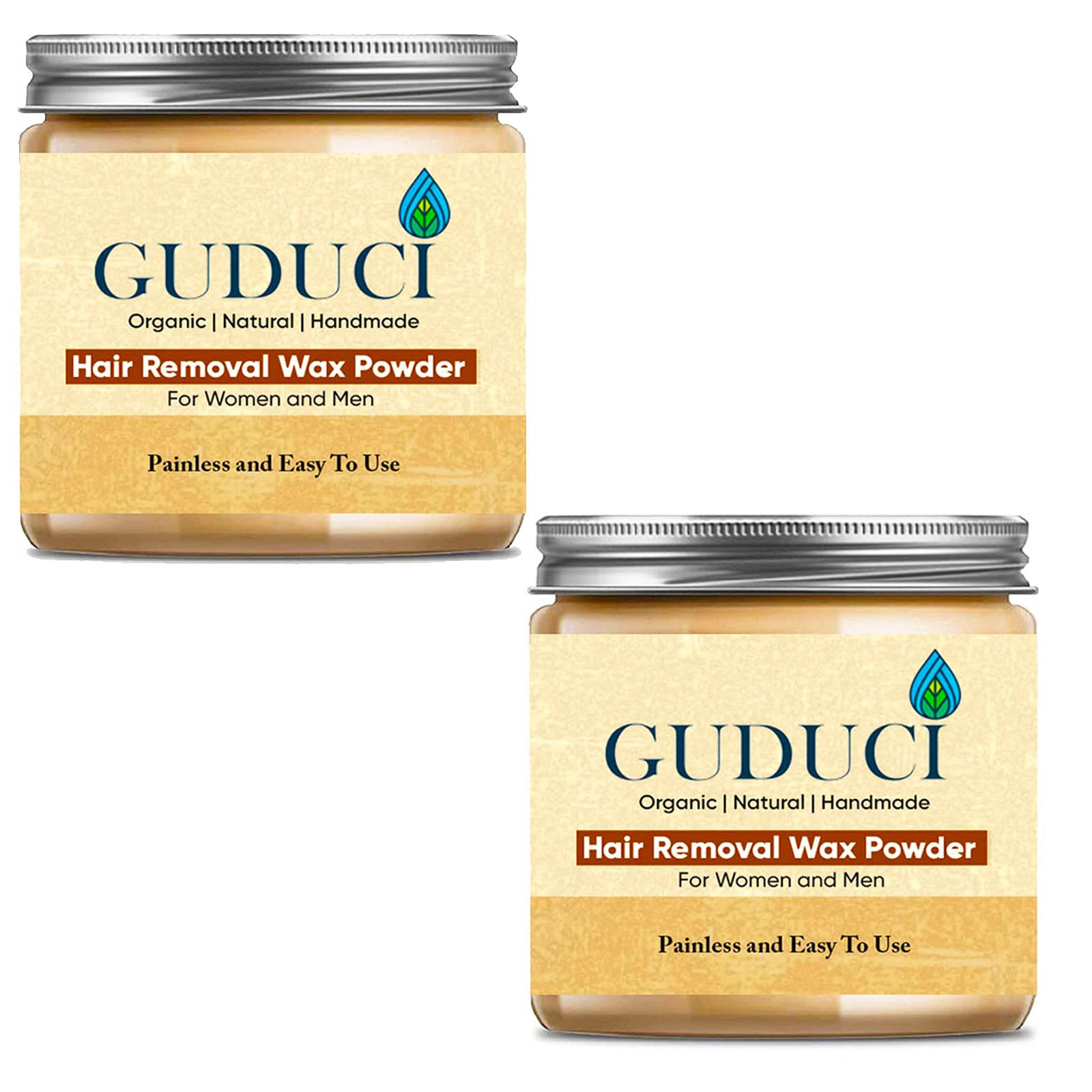 GUDUCI Herbal Wax Powder, Hair Removal Powder, Waxing Powder, for Face Underarms, Bikini Line Private Area, Hands, Legs for Men And Women (Pack of 2) (B0B2JJHPFF) Amazon Price History, Amazon Price Tracker