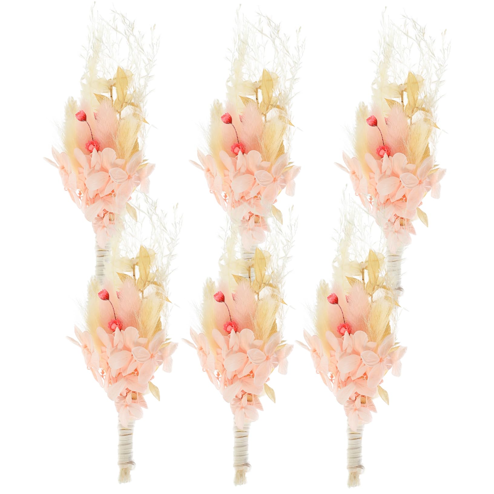 IMIKEYA 2 Pièces 6 Fleurs Conservées Arreglos Naturales Bricolage Plante Séchée Fleurs Arrangement pour Bricolage Petites Fleurs Séchées Fleurs Séchées Naturelles Rose Mariée