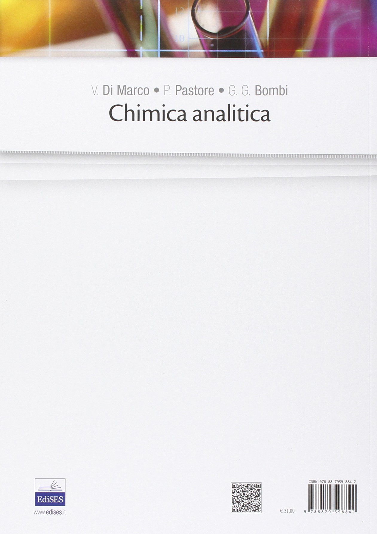 Chimica analitica. Trattazione algebrica e grafica degli equilibri chimici in soluzione acquosa