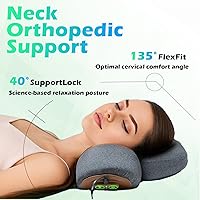 Vista 5 de Almohada masajeadora de cuello 3 en 1 no recargable con calor para aliviar el dolor de tejido profundo, almohada cervical para el cuello