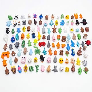 120 Pcs 3D Printed Animal Figurines Bulk – Surprise Mystery Pack, Flexible Articulated Fidget Toys, Classroom Prizes Party Favors Goodie Bag Stuffers, Variety Pack Desk Pets for Kids
