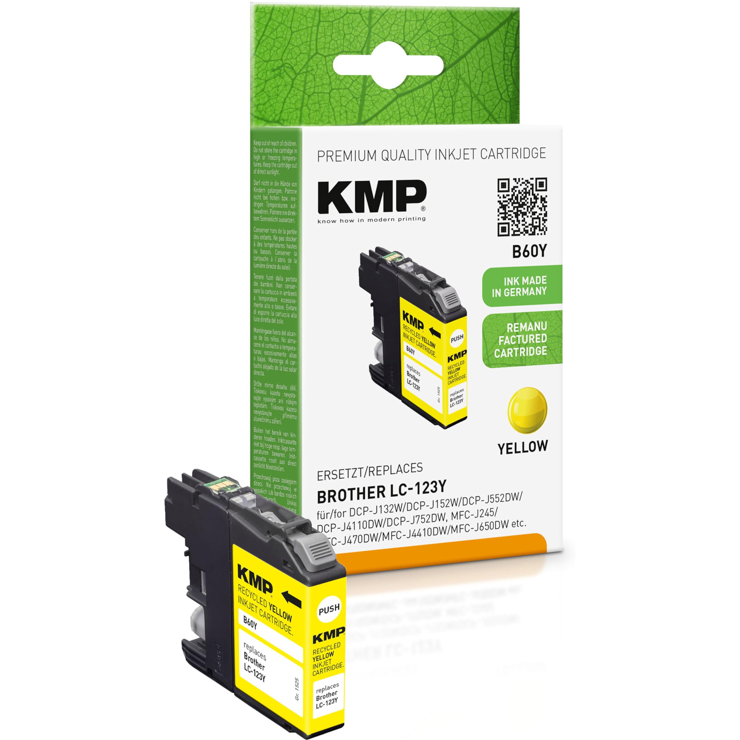 Set di 4 inchiostri non OEM LC123 adatti per DCP-J132W DCP-J152W DCP Set di 4 inchiostri non OEM LC123 adatti per DCP-J132W DCP-J152W DCP