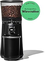 Vista 8 de OXO Brew - Molinillo de muelas cónicas - Negro mate, muelas de acero inoxidable, molienda inteligente automática de un toque