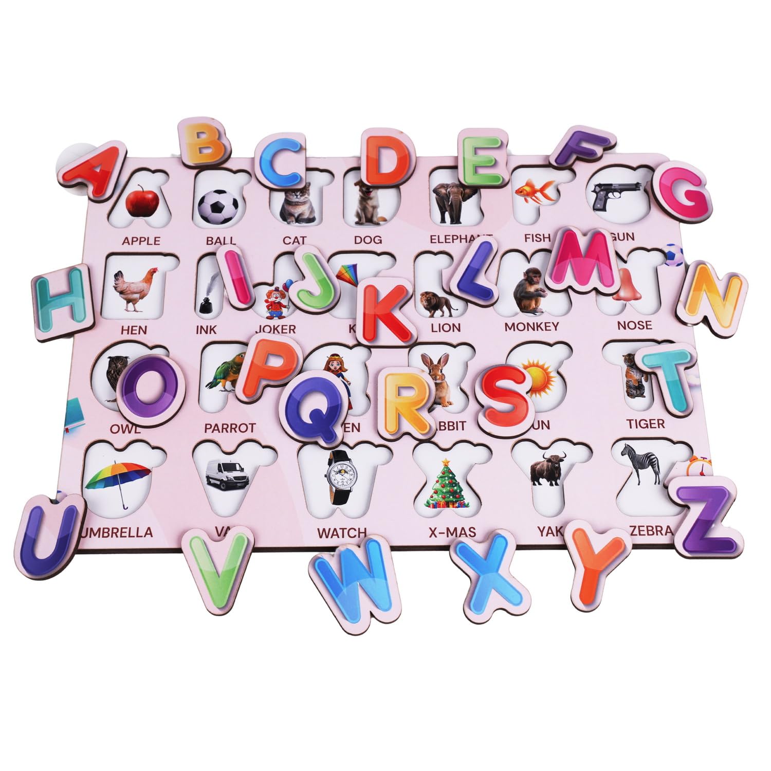 CRAFTICK™ Wooden Capital Alphabet Puzzle || Learning Educational Board for Kids||English Puzzles Montessori Educational Blocks for Kids 3+ Years. (ABCD Puzzle) (B0DH3Q6LM6) Amazon Price History, Amazon Price Tracker
