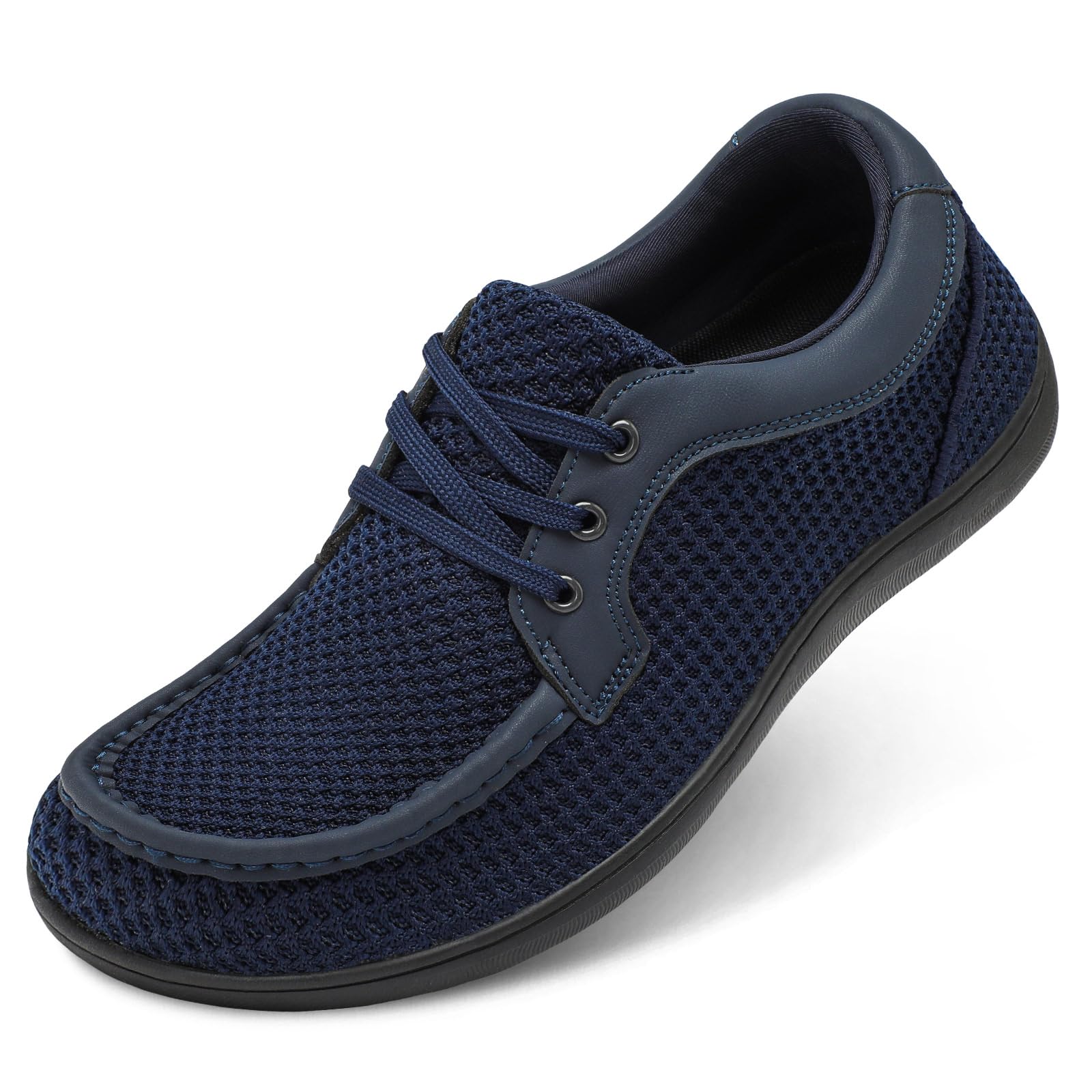 BARERUN Men's Barefoot Slip on Walking Shoes Wide Toe Box Running Shoes Casual Fashion Sneakers Comfortable Light-Weight Men's Loafers Business Dress Shoes for Driving Jogging Wedding Church Office