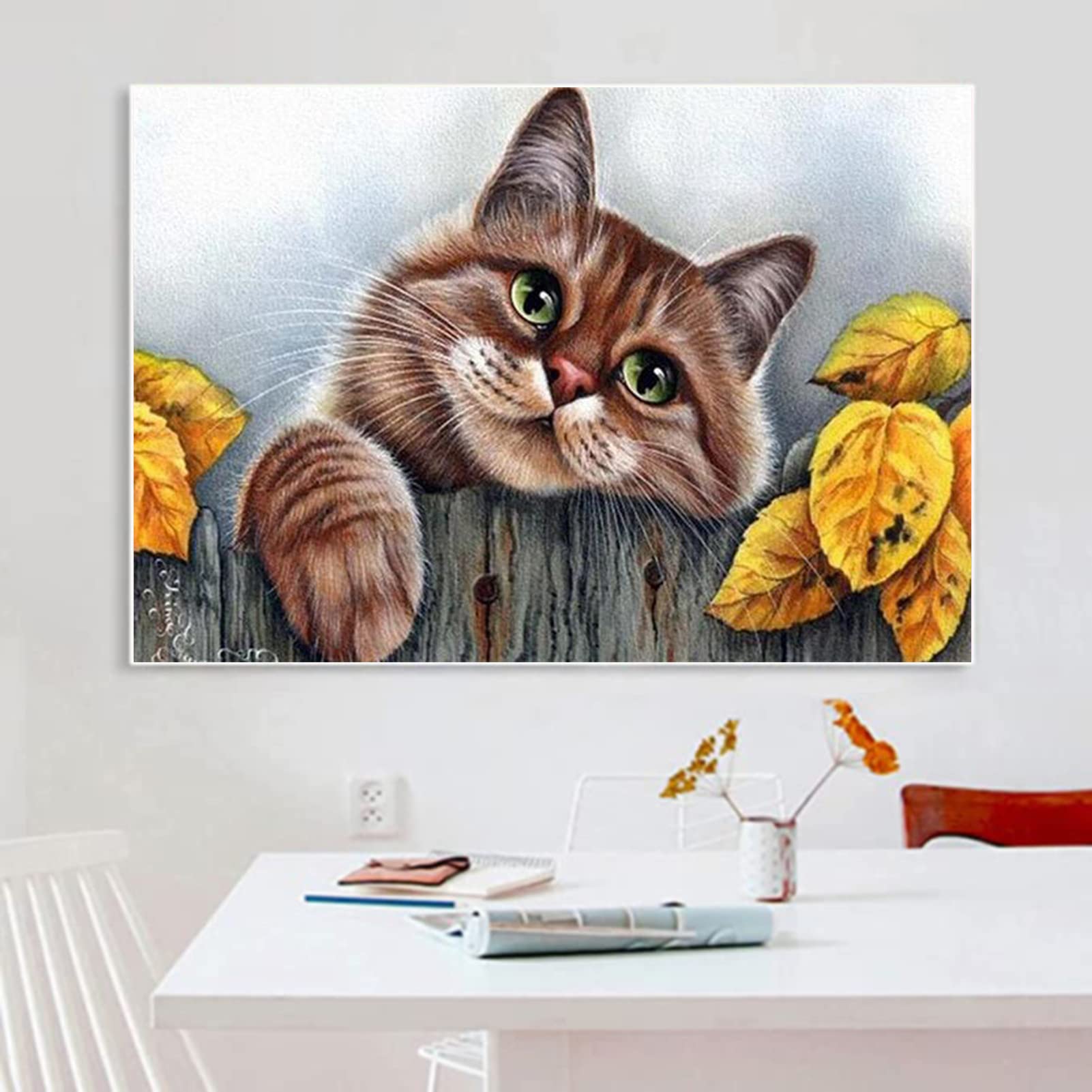 EXQUILEG Kit per pittura con diamanti 5D, per pittura con strass, per bambini, adulti, per la casa (80 x 100 cm)