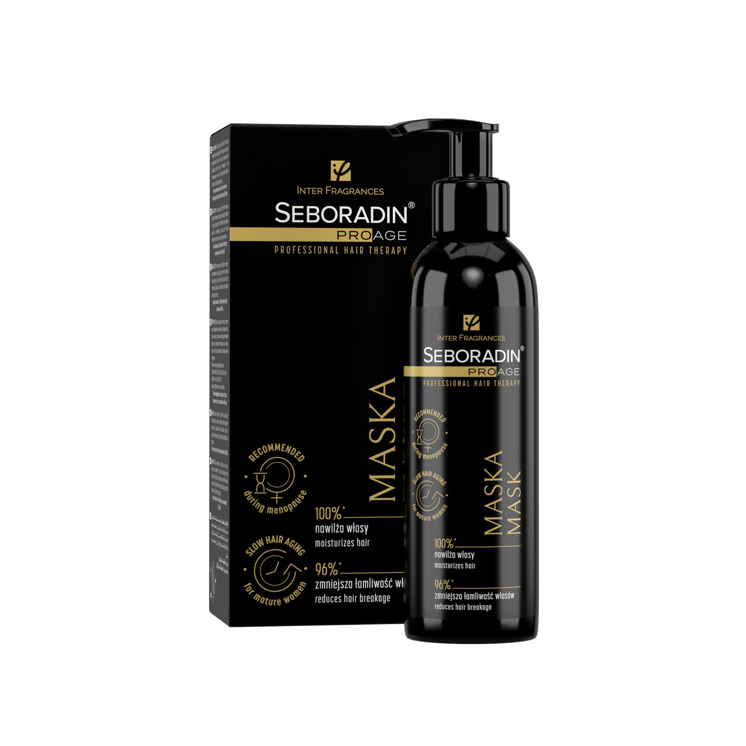 SEBORADIN Hair Mask - Hair Treatment for Mature Weakened Hair - for Woman - Anti-Aging Hair Therapy 200 ml