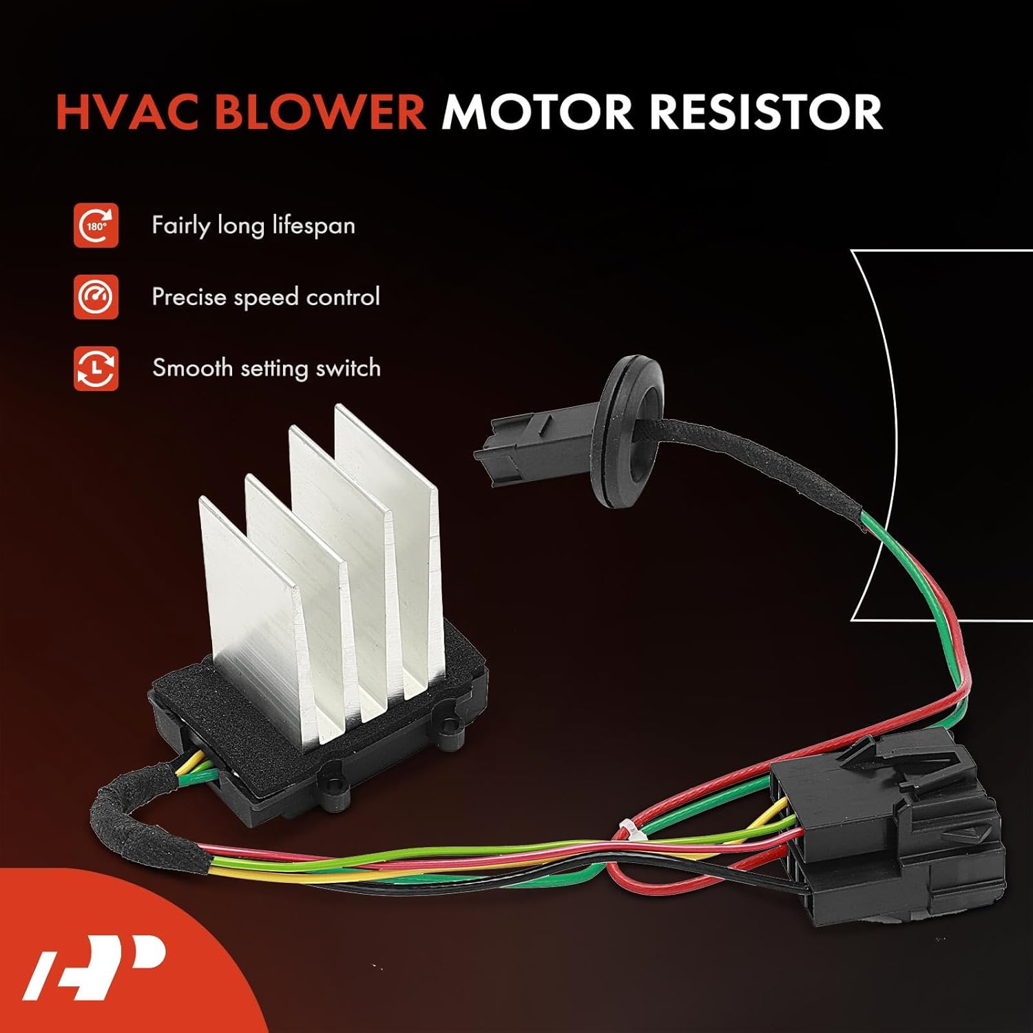 A-Premium Front HVAC Blower Motor Resistor Compatible with Saab 9-5 2006 2007 2008