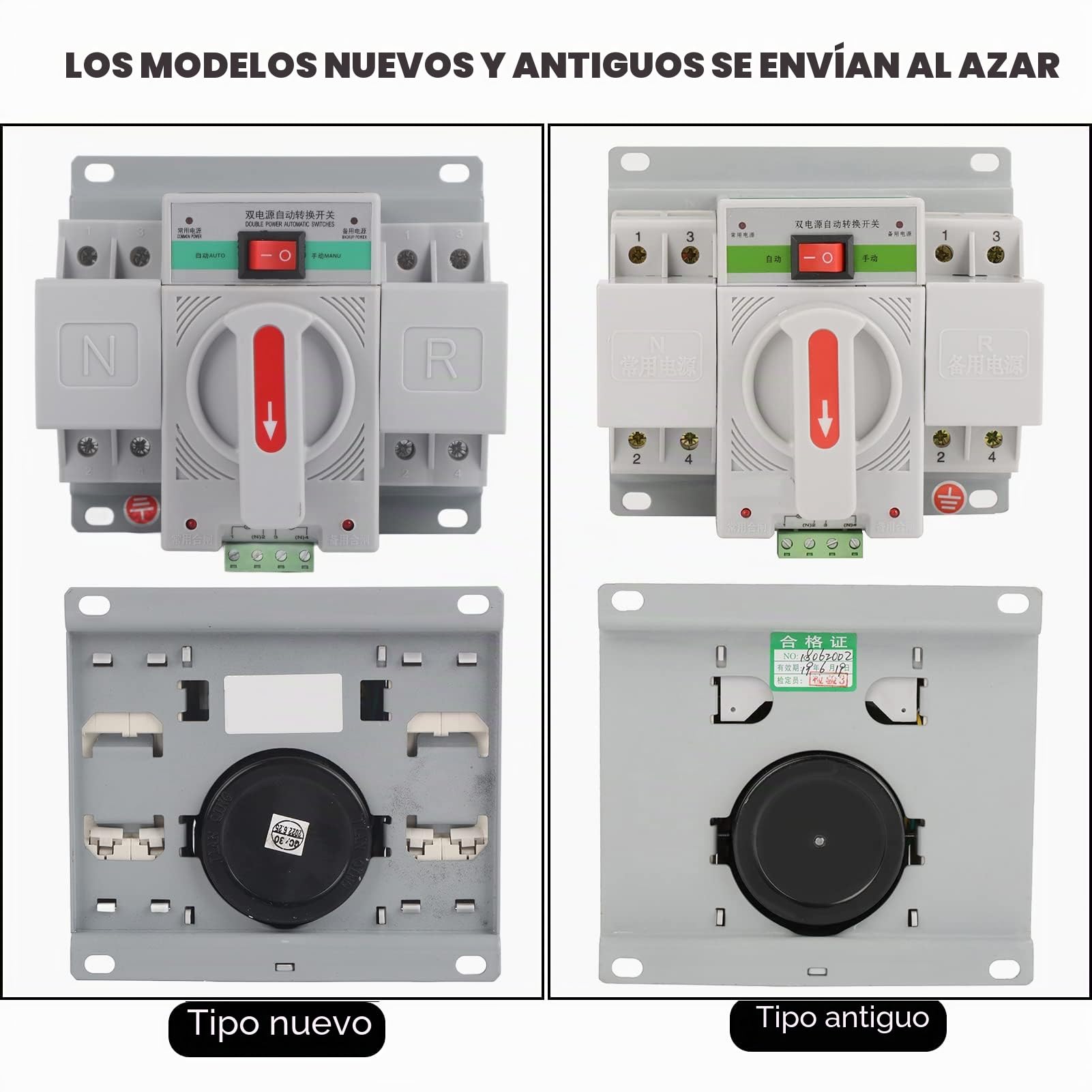 Interruptor de Transferencia Automática de 220V 63a 2P, Mini Interruptor de Cambio de Interruptor de Circuito de Alimentación Electrónico Dual para el Hogar Y Lugares Públicos Kitchen
