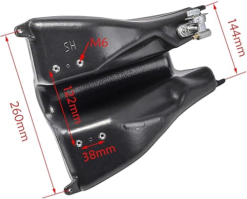 Miniatura 4 de Kit de carenado de plástico partes de guardabarros y tanque de gasolina con tapa para CRF70 CRF 70 Dirt Pit Bike (blanco)