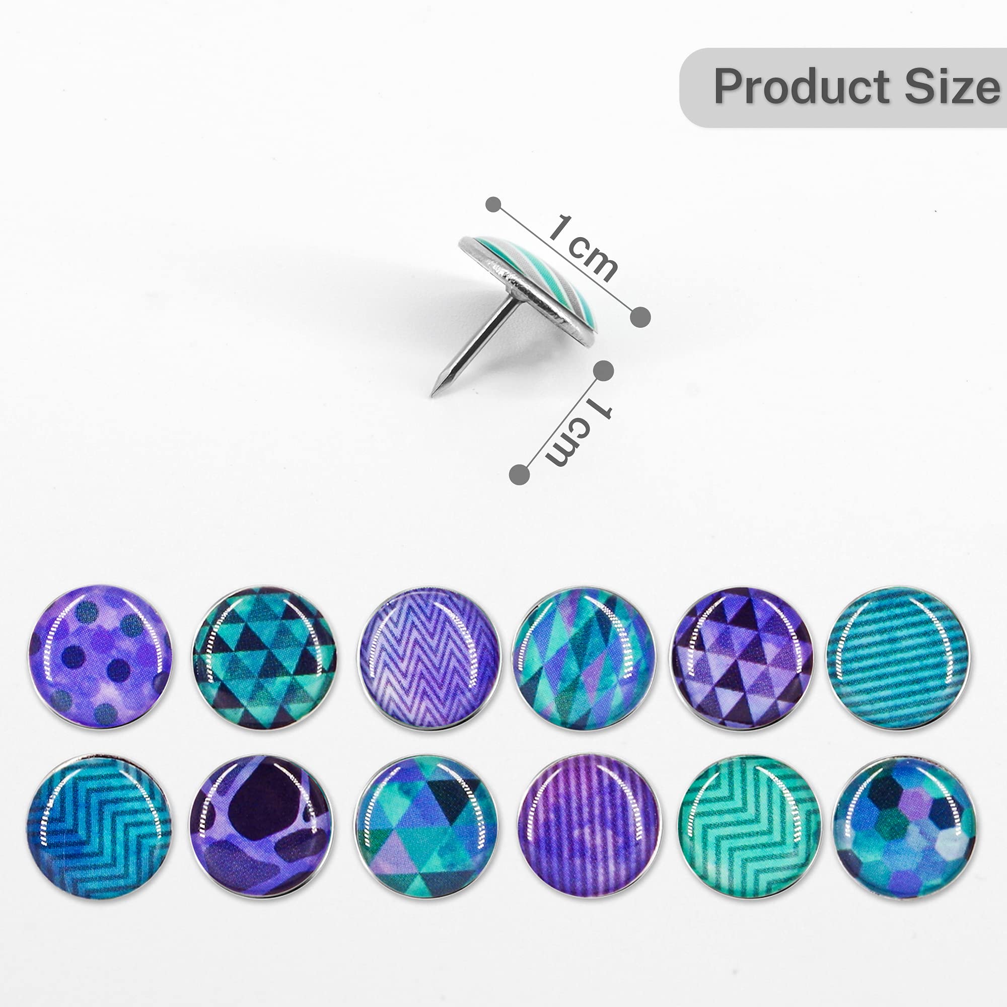 Push Pin Patterns Cork Board Pins 80 Pcs Creative Push Pins - Decorative Thumbtacks In 8 ...