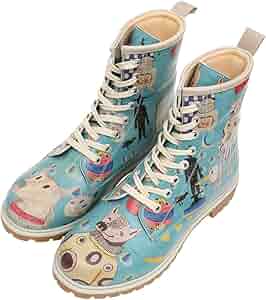 Stivaletti DOGO Navy In Pelle Vegana - Boot Donna Moda - Foto 7