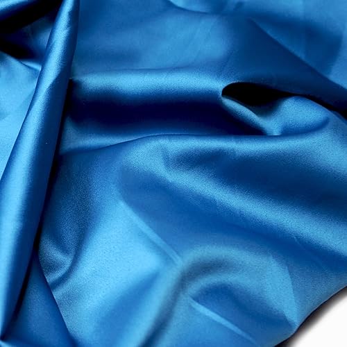 Miniatura 5 de Tela de satén elástica para decoración de vestidos de novia, manualidades, 49 pulgadas (marrón camafeo, 3 yardas)