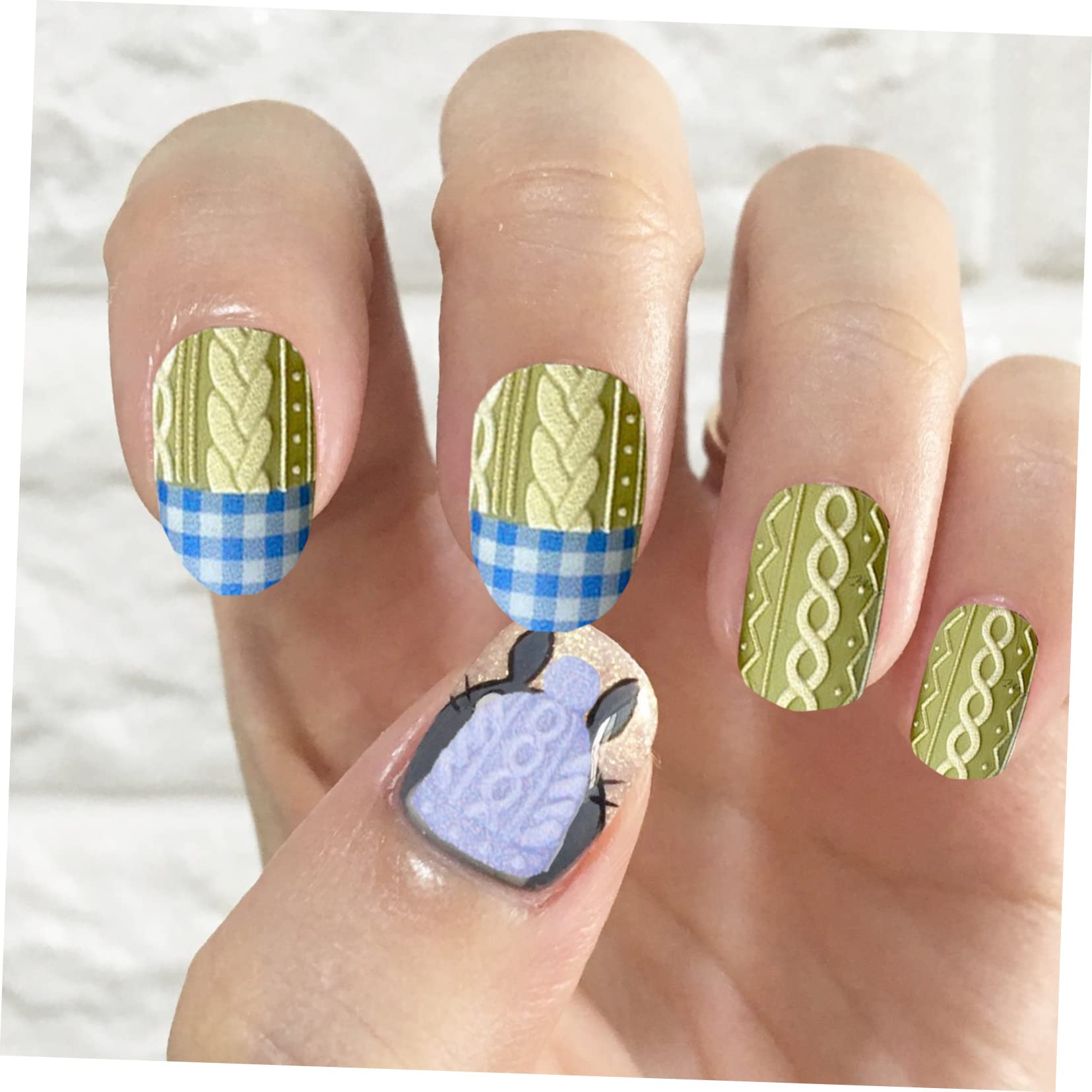 FRCOLOR 8sets Adesivi Per Unghie Natalizi Di Decalcomanie Per Nail Art Stile Xmas Facili Da Applicare e Autoadesivi Materiale Resistente e Duraturo Per Decorazioni Unghie Fai Da Te