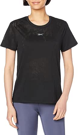 Reebok(リーボック) 半袖 Burnout Tシャツ レディース QH131 ブラック(HS7784) S