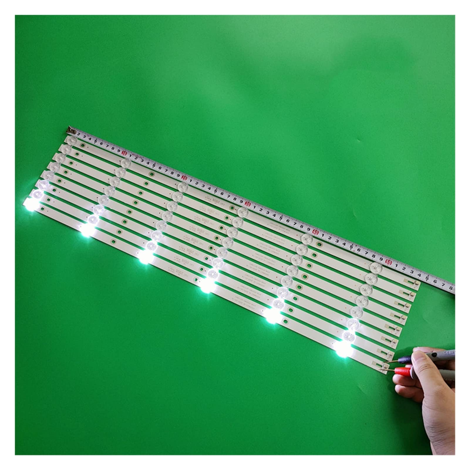 LED Hintergrundbeleuchtung Strip 5 Lampe for Philips 55 TV K550WDC1 A1 4708-K55WDC-A2113N01 55U5080 55PUF6092 471R1P79 4708-K55WDC-A1113N01(8PCS 5LED 6V)