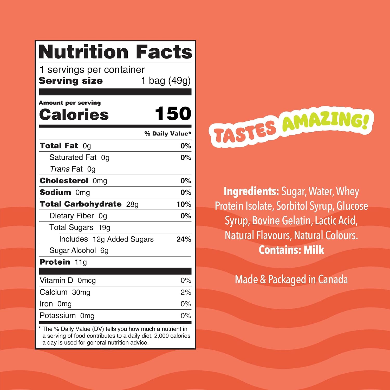 Gummy Gainz Protein Candy Gummies | High Protein Candy | 11g Protein per Serving | Fat Free, Naturally Flavored, No Artificial Sweeteners, Gluten Free, Soy Free | Pack of 12 Bags (Assorted - 4 Flavors)