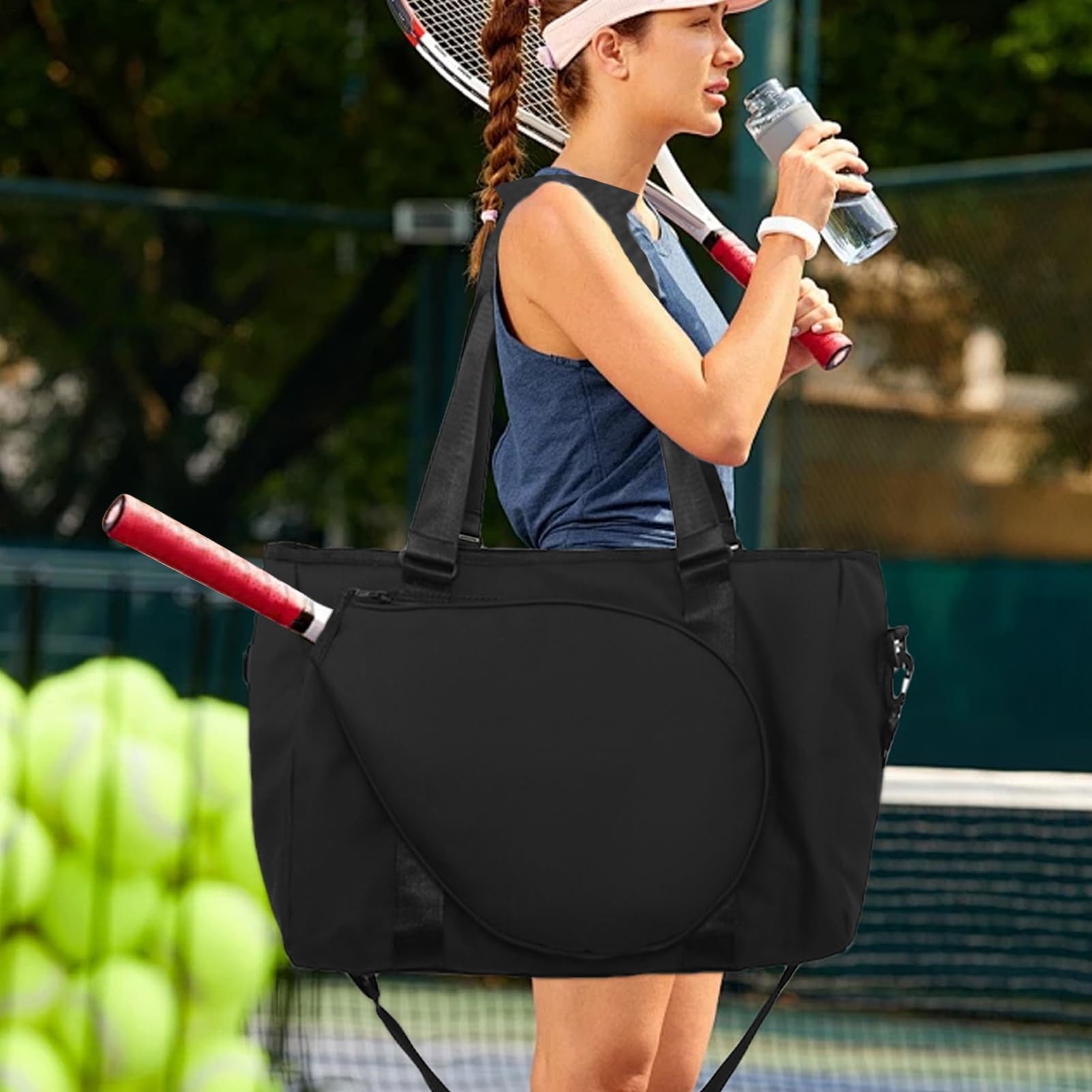 Tennistaschen Für Frauen - Tragbare Sporttasche - Tasche Zum Tragen Von Schlägern | Für Fitness Tennis Badminton Baseball Sport Schule Reisen Und Für Männer Frauen Erwachsene Und Jugend