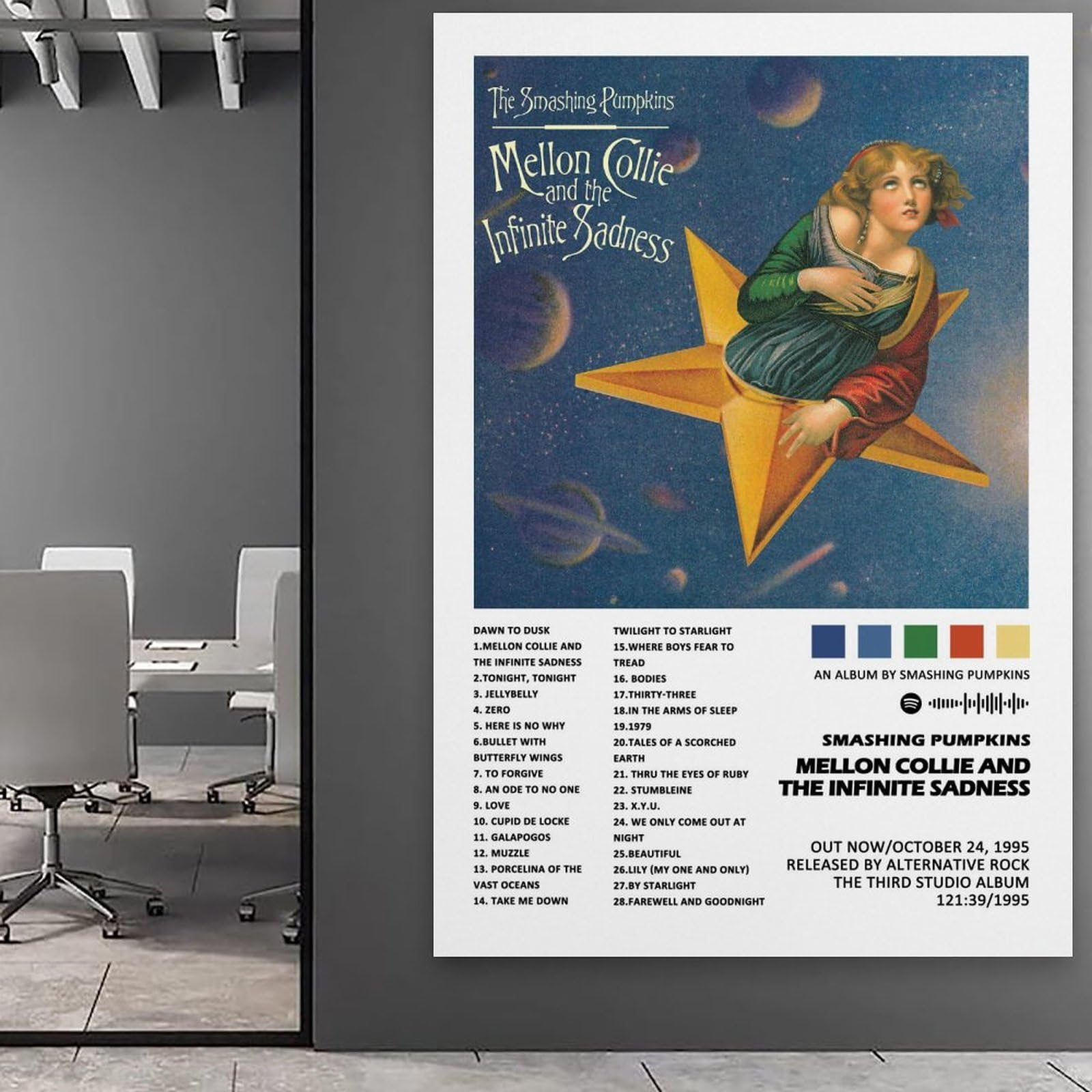 Poster Sur Toile Mellon Collie - The Smashing Pumpkins - 40 X 60 Cm - Déco Salon/chambre - 3