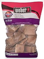 Vista 8 de Trozos de madera de mezquite Weber, para asar a la parrilla y ahumar, 4 libras (Paquete de 2)