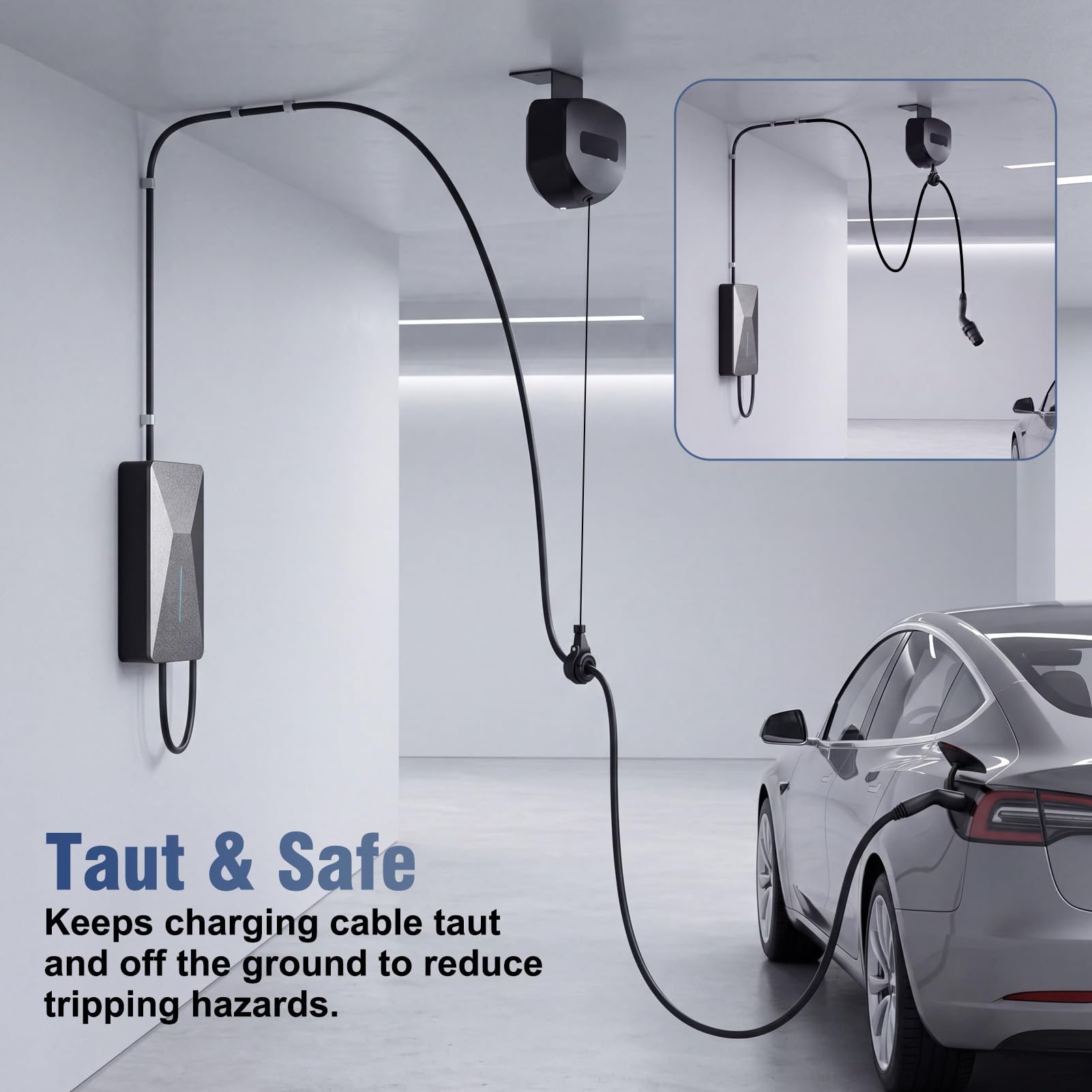 Supporto da Soffitto retrattile automatico per cavi, Avvolgicavo per EV