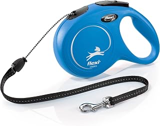 FLEXI New Classic Dog Lead, M, Blue | The original Flexi® leash – made in Germany since 1973, for dogs up to 20 kg