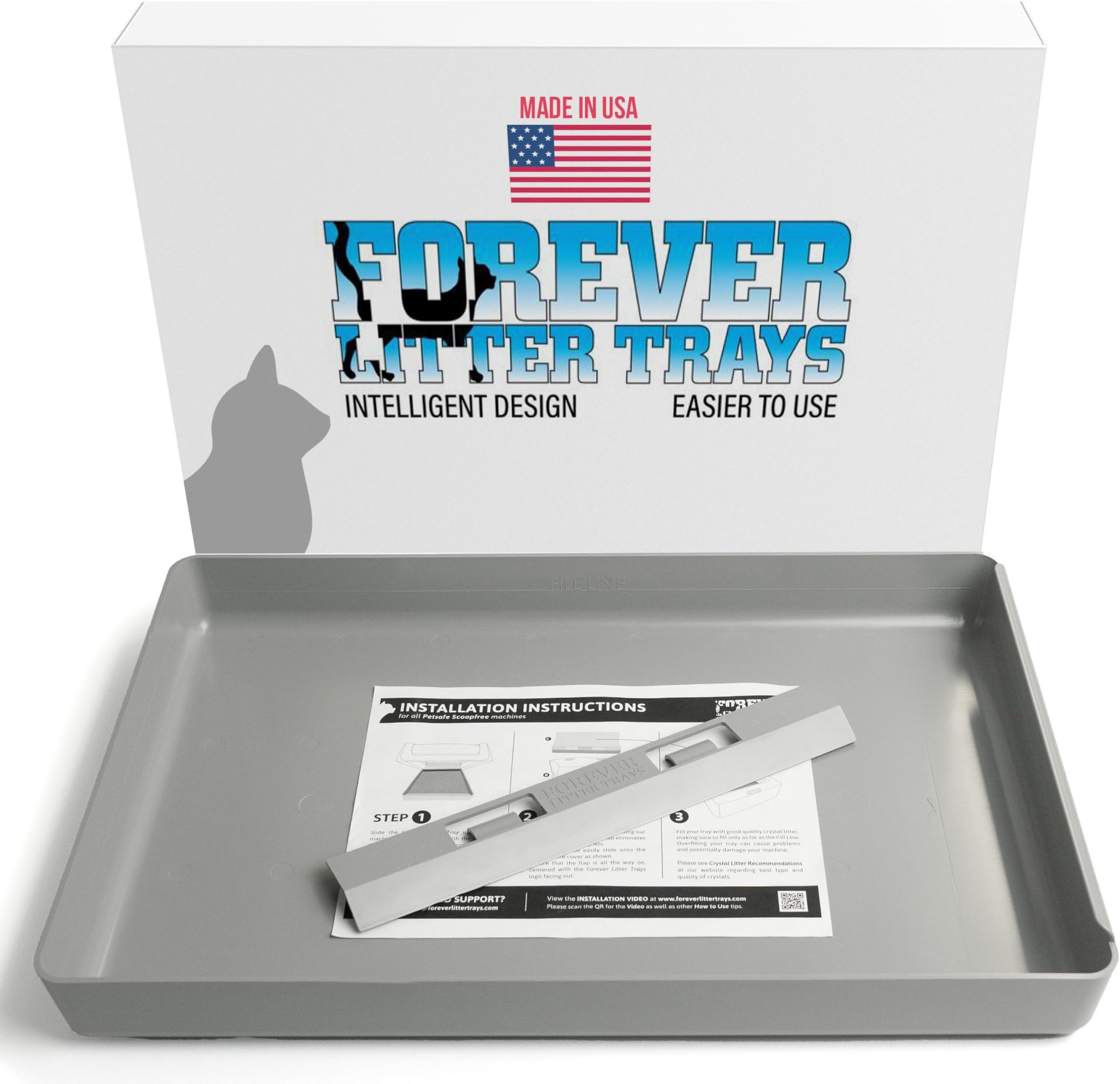 Forever Litter Tray - New Improved Version of The, Precision Fit Reusable Replacement Tray for Petsafe ScoopFree Since 2006. Fits All PetSafe ScoopFree Machines. Made in America