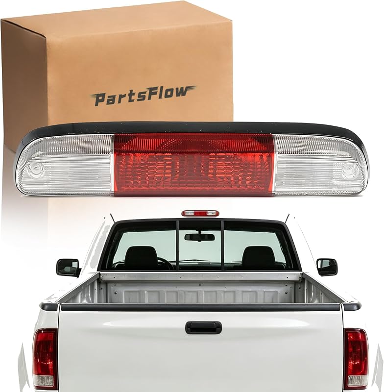 Terceira luz de freio LED PartsFlow central para Ford Ranger, F-250, F-350, F-450, F-550 Super Duty e modelos Mazda – Referência 923-206