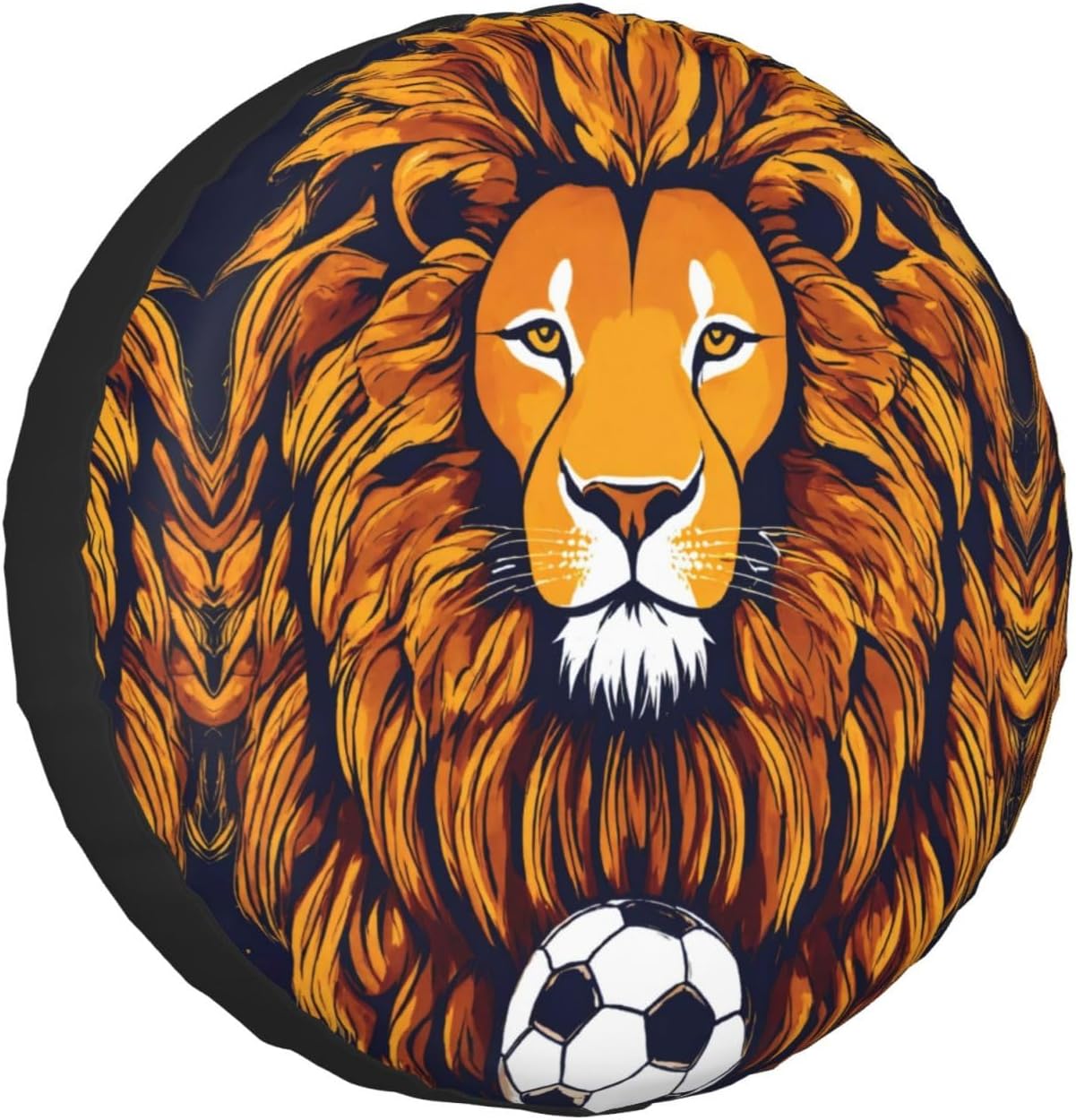 Cool Lion Print Tire Cover Universal Spare Wheel for Trailer Rv SUV Truck Camper Travel Accessories
