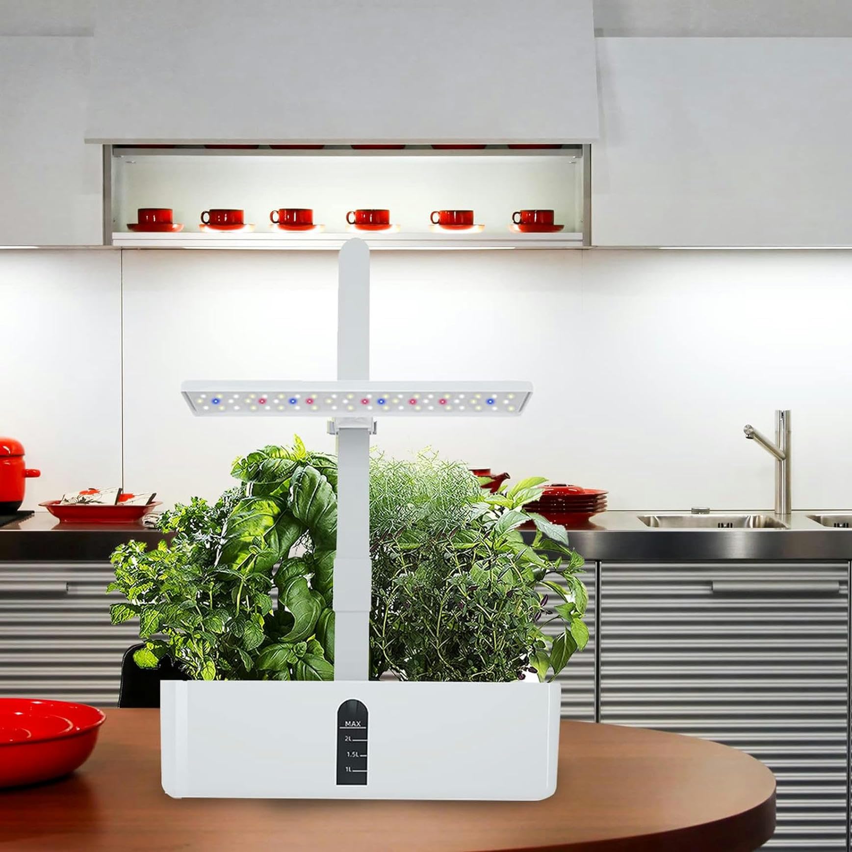 Mini System de Cultivo hidropónico para Interiores, Kit de jardín de Hierbas con luz LED, Regalos de jardinería para Mujeres y mamás