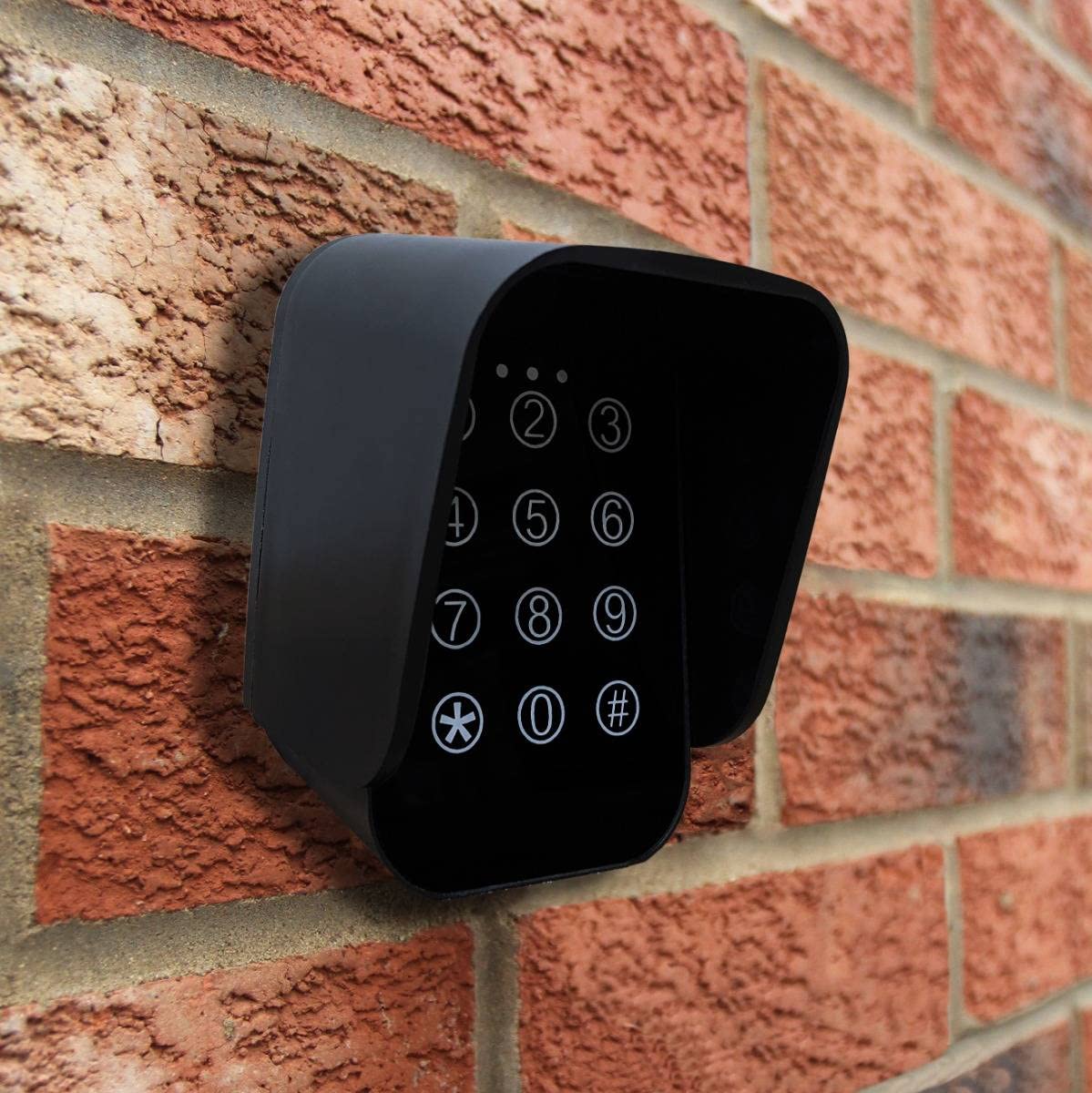 Tastiera wireless per l'apertura del cancello a battente cicalino retroilluminato Blocco di sicurezza Distanza 50 metri Kit di montaggio a parete GRATUITO Indicatori LED 120 mm H x 91 mm L x 78 mm P