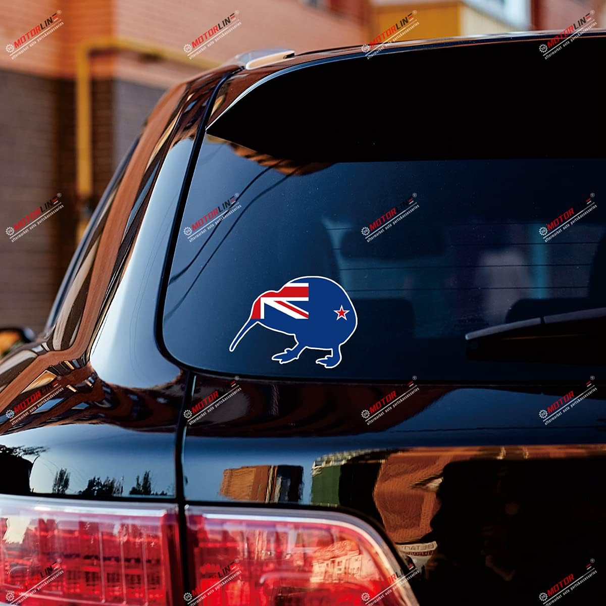 2X Reflective 4'' Kiwi Bird New Zealand Flag Decal Sticker Zelanian Flag Car Vinyl image 2